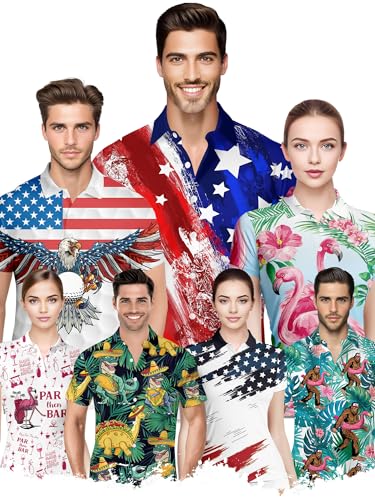 Funny Golf Shirts for Men Crazy Printed Pattern Colorful Wild Novelty Performance Moisture Wicking Mens Polo Shirt