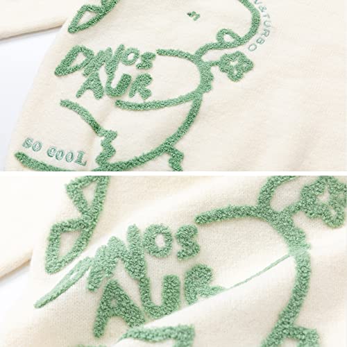 Cartoon Dinosaur Sweaters Graphic Crewneck Printed Oversized Pullover Sweater Couple Tops