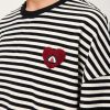 Oversized Sweatshirt for Women Crewneck Striped Sweatshirt Preppy Shirts Y2K Tops