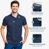 Mio Marino Golf Polo Shirts for Men - Dry Fit - Ultra-Thin Breathable Fabric