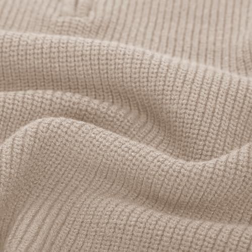 Mens Quarter Zip Pullover Sweater Turtleneck Raglan Long Sleeve Sweaters
