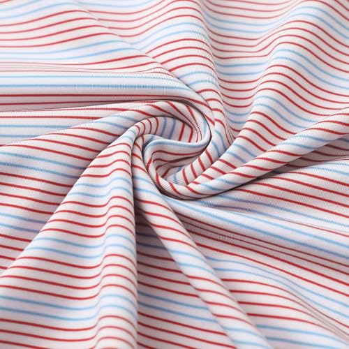 Mens Golf Shirts Dry Fit Moisture Wicking Performance Sports Short Sleeve Striped Collared Polo Shirts for Men