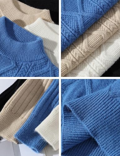 Womens Cable Knit Sweater Oversized Chunky Rory Gilmore Crewneck Solid Long Sleeve Pullover Knitted Sweater