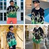 Men's Oversized Sweater Y2K Aesthetic Flame Graphic Crewneck Knit Pullover Unisex Casual Sweaters