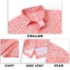 51yZvzSlTdL.jpg Mens Golf Shirt Short Sleeve Dry Fit Print Moisture Wicking Performance Patterns Collared Polo Shirt