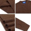 Oversized Sweater 90s Vintage Cable Knit Long Sleeve Women Heavy Crewneck Pullover