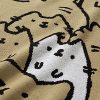 Men's Oversized Cat Sweaters Crewneck Long Sleeve Cotton Cute Pullover Sweaters