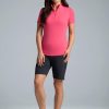 Athleisure Wear Sun Protective UPF 50+ Icefil Cooling-Short Sleeve Mock Neck-87000