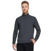 Quarter Zip Pullover Men Moisture Wicking Performance Heather Midlayer Golf 1/4 Zip Pullover Mens Sweatshirt