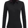 Button Down Shirts for Women Dress Shirts Cotton Long Sleeve Shirt for Women Wrinkle Free Stretch Work Blouse