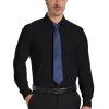 Men’s Dress Shirt Wrinkle Free Knit Button Down Shirt Long Sleeve Business Shirt