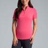 Athleisure Wear Sun Protective UPF 50+ Icefil Cooling-Short Sleeve Mock Neck-87000