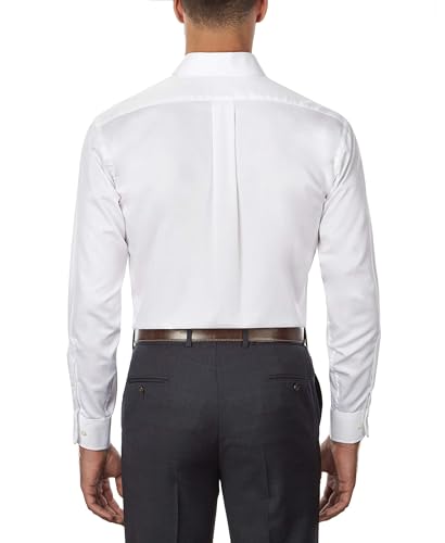 Men's Regular Fit Twill Solid Button Down Collar Dress Shirt - Amazon Exclusive
