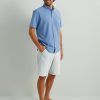 Mens Kona Solid Short Sleeve Fishing Button Down Shirt for Men, Fresh Salmon, 3X-Large