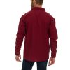 Button Up Long Sleeve Shirts for Men Big and Tall, Lightweight Chambray Mens Dress Shirts, Western Shirt