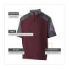Raider Pullover Cage Jacket - Weather-Resistant Quarter Zip Athletic Wear with Sleeve Pocket