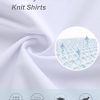 Men’s Dress Shirt Wrinkle Free Knit Button Down Shirt Long Sleeve Business Shirt