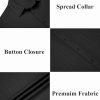 Men's Casual Button Down Shirts Short Sleeve Textured Summer Beach Shirts