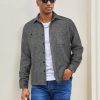 Men's Flannel Shirts Long Sleeve Casual Cotton Plaid Button Down Shirt Jacket with Pockets