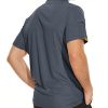 Mens Polo Shirts Short Sleeve Moisture Wicking Golf Polo Athletic Collared Shirt Tennis T-Shirt Tops