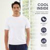 Men's Undershirts Moisture-Wicking Crewneck T Shirts, Breathable Stretch Soft Tees for Men, 3 or 6 Pack
