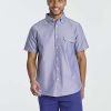 3 Pack Men's Short-Sleeve Oxford Solid Button Down Collar Casual Shirts with Pocket (Available in Big & Tall)