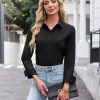 Button Down Shirts for Women Dress Shirts Cotton Long Sleeve Shirt for Women Wrinkle Free Stretch Work Blouse