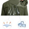 Men's UPF 50+ Sun Protection Shirts, Button Down Long Sleeve Shirt for Hiking, Fishing, Safari