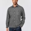 Men's Flannel Shirts Long Sleeve Casual Cotton Plaid Button Down Shirt Jacket with Pockets