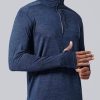3-Pack Men??s Quarter-Zip Pullover Lightweight Long Sleeve Athletic Jackets Performance Workout Running Shirts