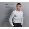Men's Regular Fit Twill Solid Button Down Collar Dress Shirt - Amazon Exclusive