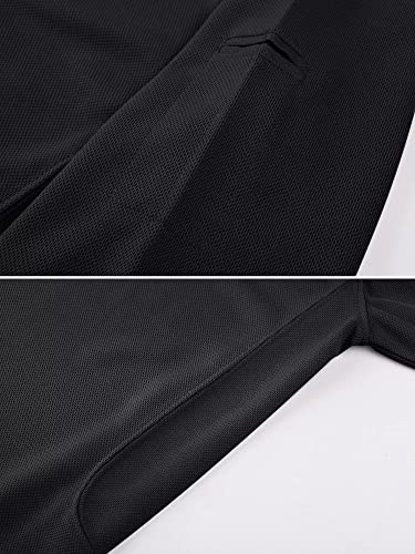 Men's Polo Shirt Quick Dry Performance Short Sleeve Tactical Shirts Pique Jersey Golf Shirt