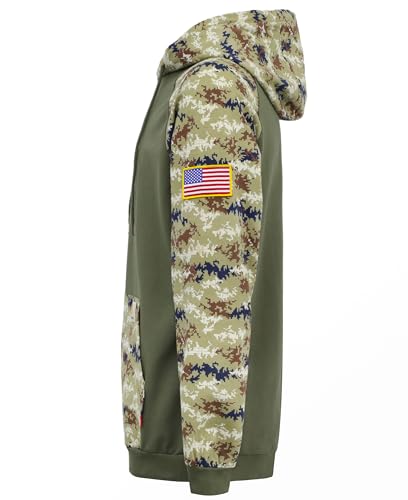 FR Hoodies Camouflag Lightweight Pullover 7.5oz Cottoon Flame Resistant Men's Hooded Sweatshirts Non Fleece