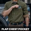 Men's 100% All Cotton Button Down Flannel Shirts, Long Sleeve Brushed Warm Soft Casual Outdoor Plaid Shirt