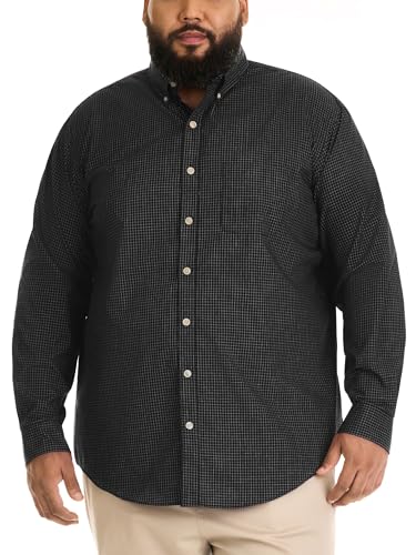 mens Big and Tall Wrinkle Free Long Sleeve Button Down Shirt