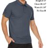 Mens Polo Shirts Short Sleeve Moisture Wicking Golf Polo Athletic Collared Shirt Tennis T-Shirt Tops