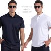 5 Pack Mens Polo Shirt Short Sleeve Tactical Shirts Quick Dry Performance Golf Shirt Pique Jersey Outdoor Shirt
