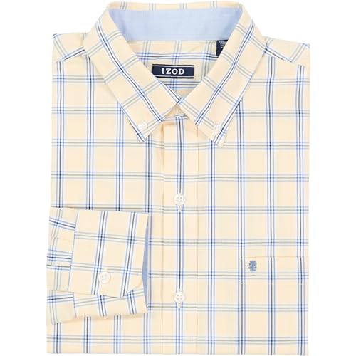 Men's Performance Comfort Long Sleeve Plaid Button Down