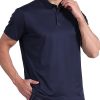 5 Pack Mens Polo Shirt Short Sleeve Tactical Shirts Quick Dry Performance Golf Shirt Pique Jersey Outdoor Shirt