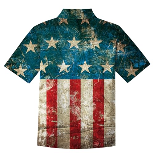 Men Oktoberfest Shirt,American FlagShirt,Funny Halloween Thanksgiving Hawaiian Short Sleeve Shirts Men