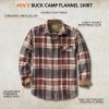 Men's Flannel Shirt Long Sleeve Button Down 100% Cotton