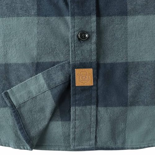 ® Flannel Shirt for Men 100% Cotton Mens Flannel Shirts Long Sleeve Plaid Soft Casual Button Down Shirt Men