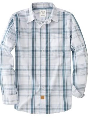 ® Mens Button Up Shirts Long Sleeve Casual Button Down Cotton Vintage Soft Plaid with Pocket