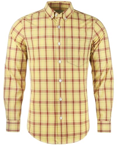 51gmDmsc33L.jpg Mens Plaid Long Sleeve Button Down Western Casual Shirt Slim Fit Shirts
