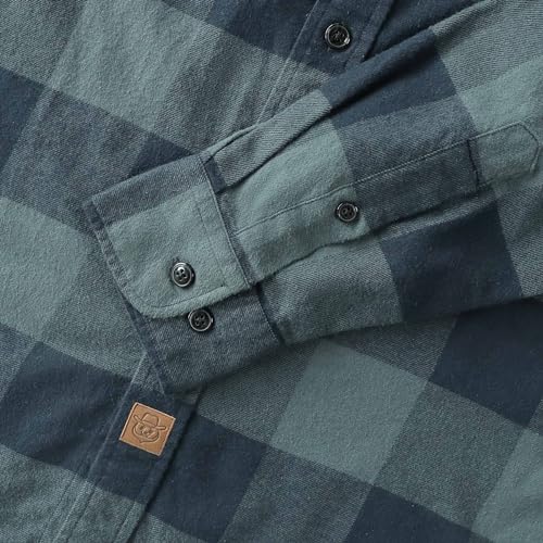 ® Flannel Shirt for Men 100% Cotton Mens Flannel Shirts Long Sleeve Plaid Soft Casual Button Down Shirt Men