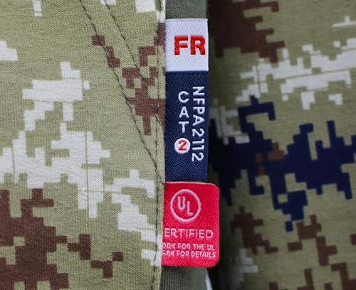 FR Hoodies Camouflag Lightweight Pullover 7.5oz Cottoon Flame Resistant Men's Hooded Sweatshirts Non Fleece