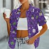 Character Halloween Holiday Movie Hawaiian Shirt, Horror Button Short Sleeve Top, Fantasy Themed