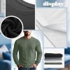 51xb9QZLWCL.jpg 5 Pack Thermal Waffle Shirts for Men, Crew Neck Long Sleeve Casual Pullover Underwear Textured Knit Tops
