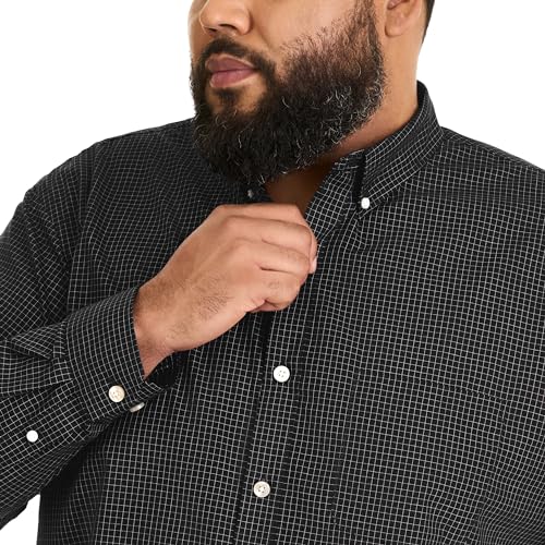 mens Big and Tall Wrinkle Free Long Sleeve Button Down Shirt